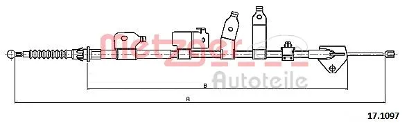 Cable Pull, parking brake (17.1097)