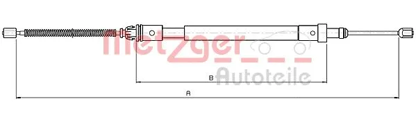 Cable Pull, parking brake (10.4575)