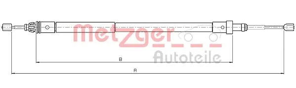 Cable Pull, parking brake (10.4581)