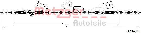 Cable Pull, parking brake (17.4215)
