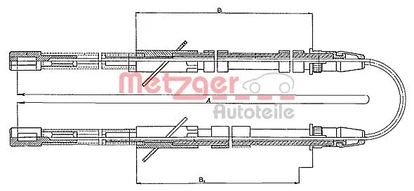 Cable Pull, parking brake (10.562)