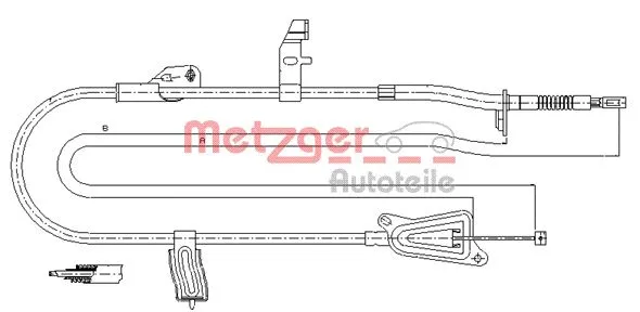 Cable Pull, parking brake (17.0247)