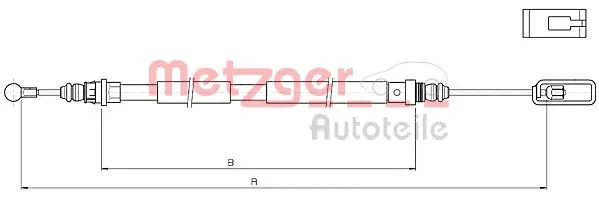 Cable Pull, parking brake (10.4733)