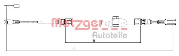 Cable Pull, parking brake (10.9881)