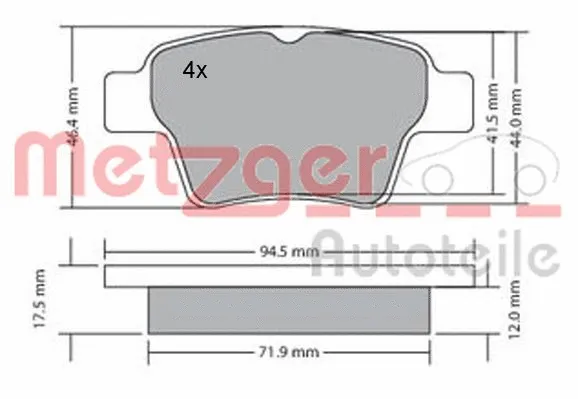 Brake Pad Set, disc brake