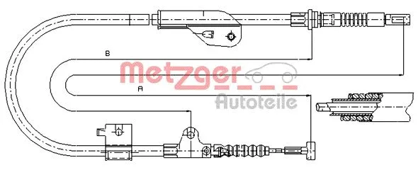 Cable Pull, parking brake (17.0238)