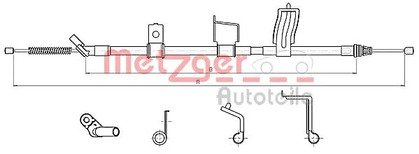 Cable Pull, parking brake (17.0330)