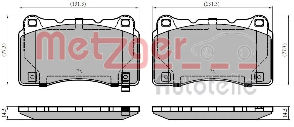 Brake Pad Set, disc brake (1170965)
