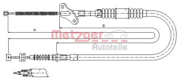 Cable Pull, parking brake (17.2723)