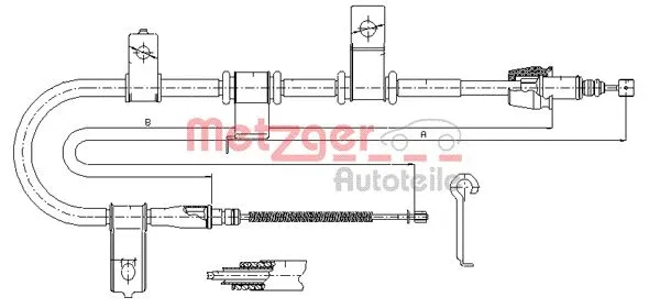 Cable Pull, parking brake (17.2541)