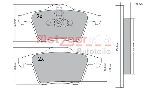 Brake Pad Set, disc brake