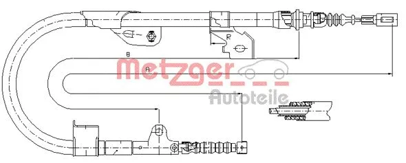 Cable Pull, parking brake (17.0113)
