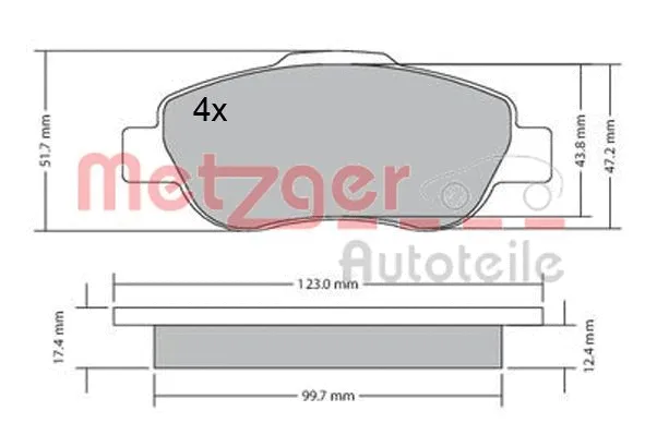 Brake Pad Set, disc brake