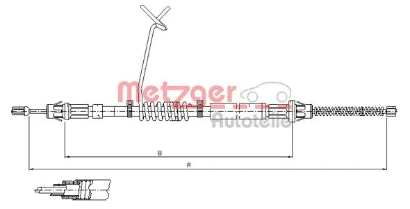 Cable Pull, parking brake (11.5667)