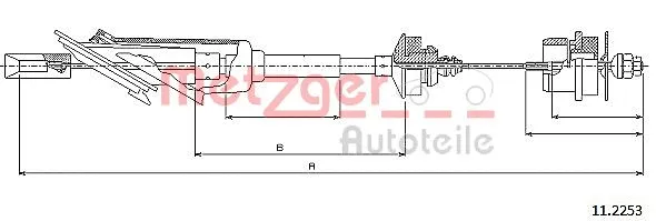 Cable Pull, clutch control (11.2253)