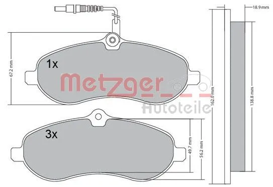 Brake Pad Set, disc brake