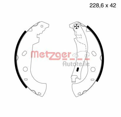 Brake Shoe Set (MG 714)