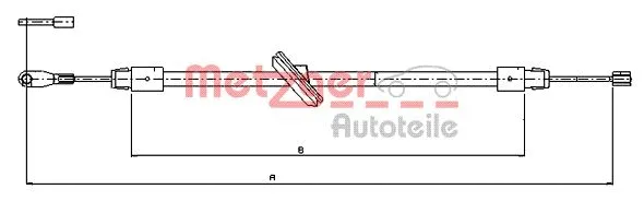 Cable Pull, parking brake (10.9511)