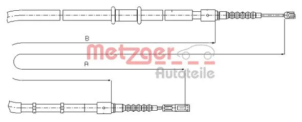 Cable Pull, parking brake (10.7545)