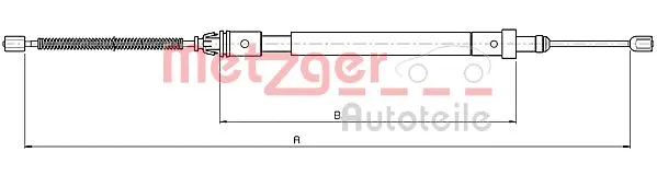 Cable Pull, parking brake (10.4576)