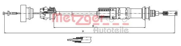 Cable Pull, clutch control (11.3921)
