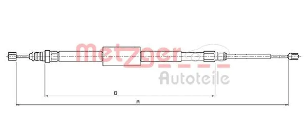 Cable Pull, parking brake (10.6688)