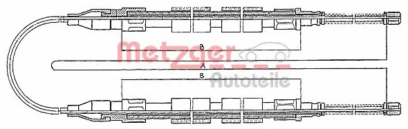 Cable Pull, parking brake (10.741)