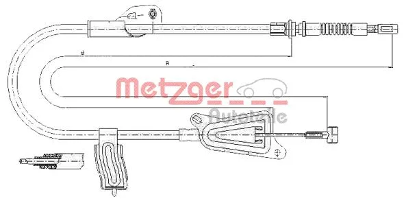 Cable Pull, parking brake (17.0124)