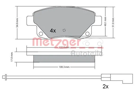 Brake Pad Set, disc brake