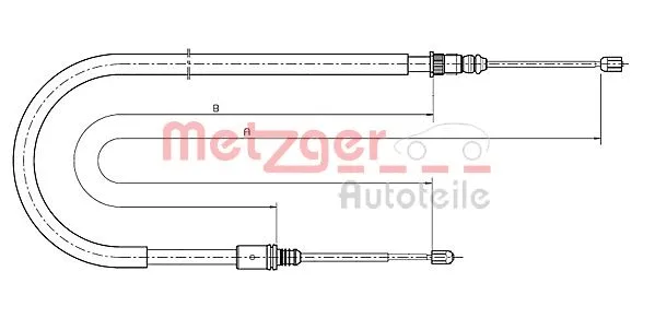 Cable Pull, parking brake (10.6791)