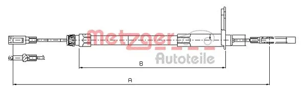 Cable Pull, parking brake (10.9432)
