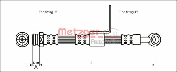 Brake Hose (4110430)