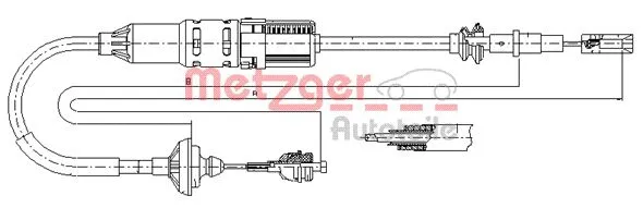 Cable Pull, clutch control (10.3446)
