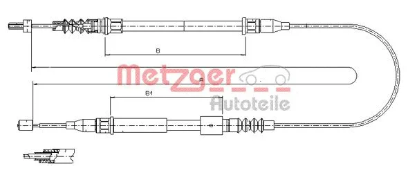 Cable Pull, parking brake (11.5769)