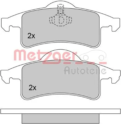 Brake Pad Set, disc brake (1170254)