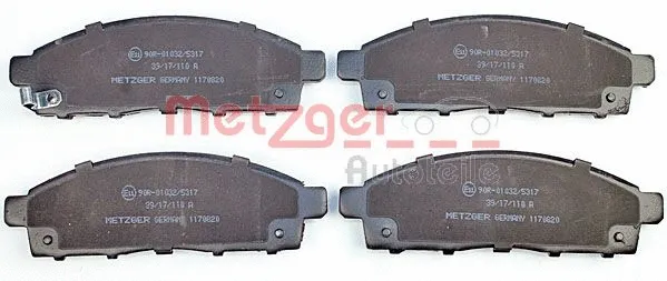 Brake Pad Set, disc brake (1170820)