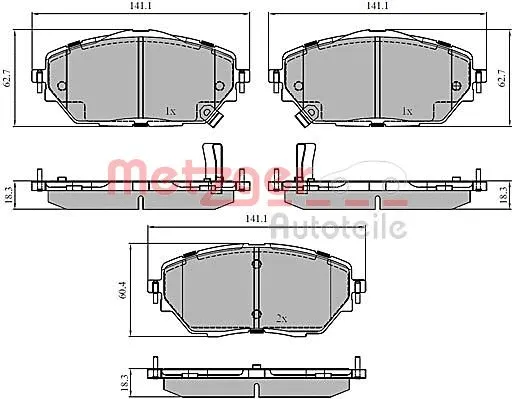 Brake Pad Set, disc brake