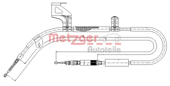 Cable Pull, parking brake (10.7586)