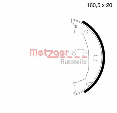 Brake Shoe Set, parking brake