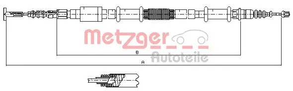 Cable Pull, parking brake (441.4)