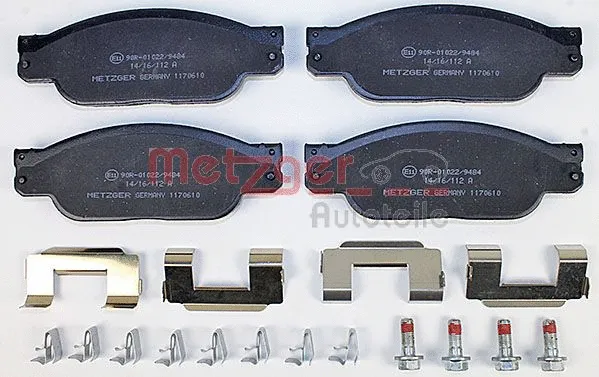 Brake Pad Set, disc brake (1170610)