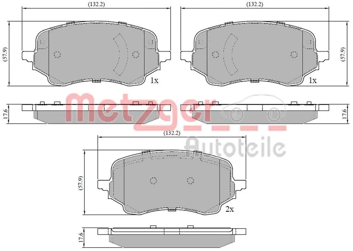 Brake Pad Set, disc brake (1170927)