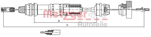 Cable Pull, clutch control (11.2280)