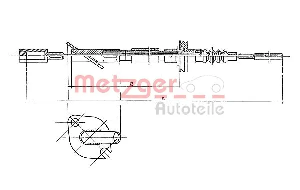 Cable Pull, clutch control (1402.2)