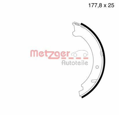 Brake Shoe Set, parking brake (MG 629)