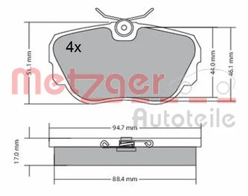 Brake Pad Set, disc brake