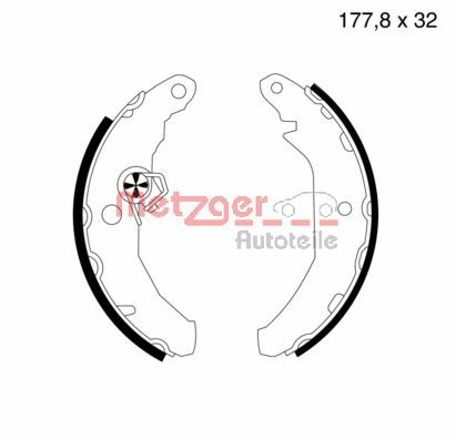 Brake Shoe Set (MG 414)