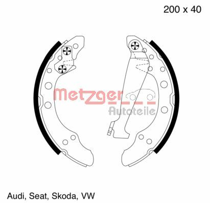 Brake Shoe Set (MG 571)