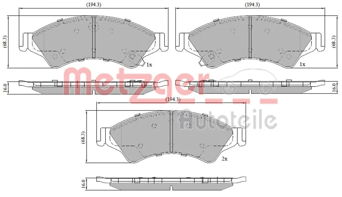 Brake Pad Set, disc brake