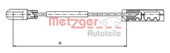 Cable Pull, parking brake (11.5935)